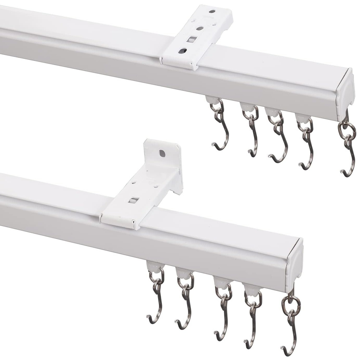 Aluminum Ceiling Curtain Track Set for 12ft to 18ft Openings, a ceiling curtain track from American Ceiling Curtain Track