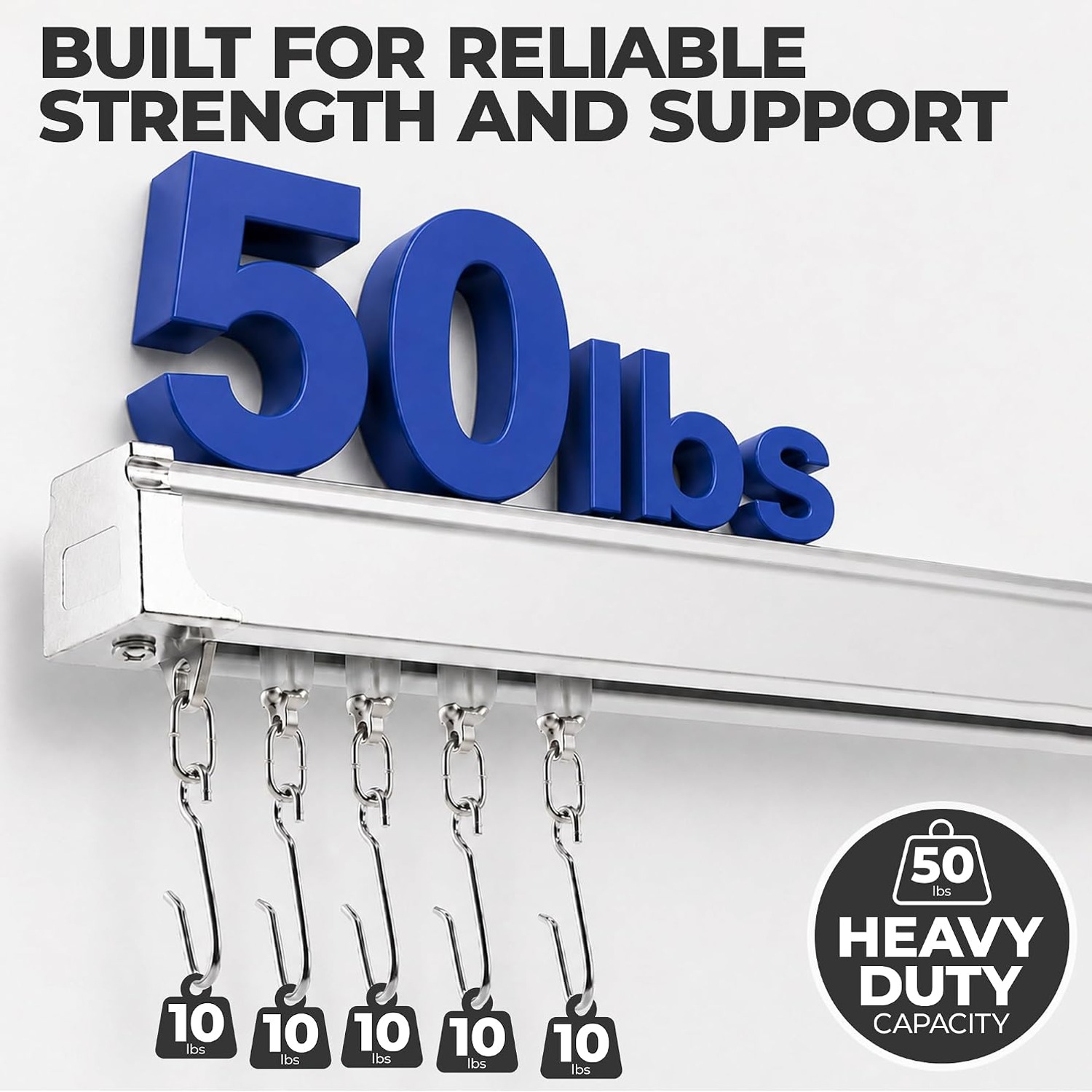 Jos & Haz 9.8ft Aluminum Ceiling Curtain Track Kit: image 4