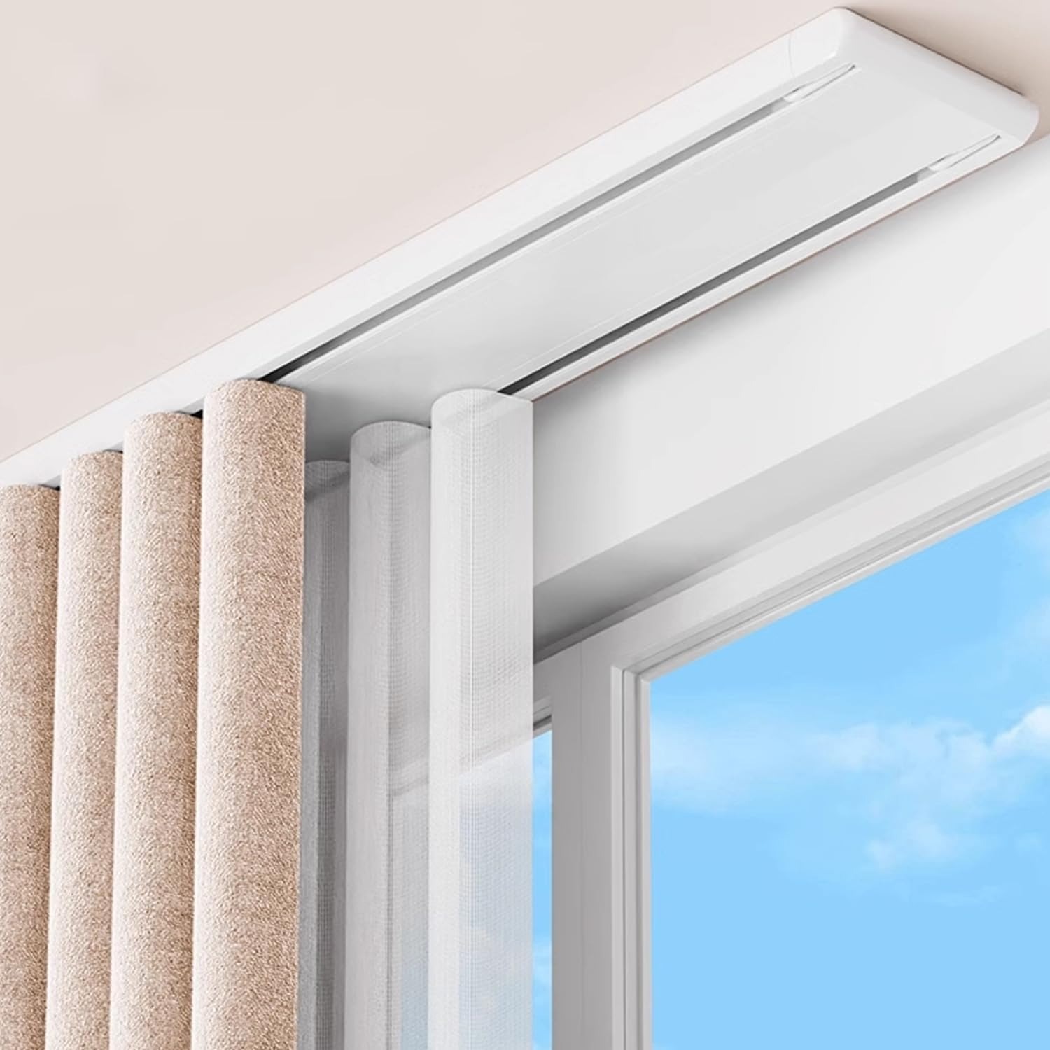 Double Row Ceiling Curtain Track 7.2ft