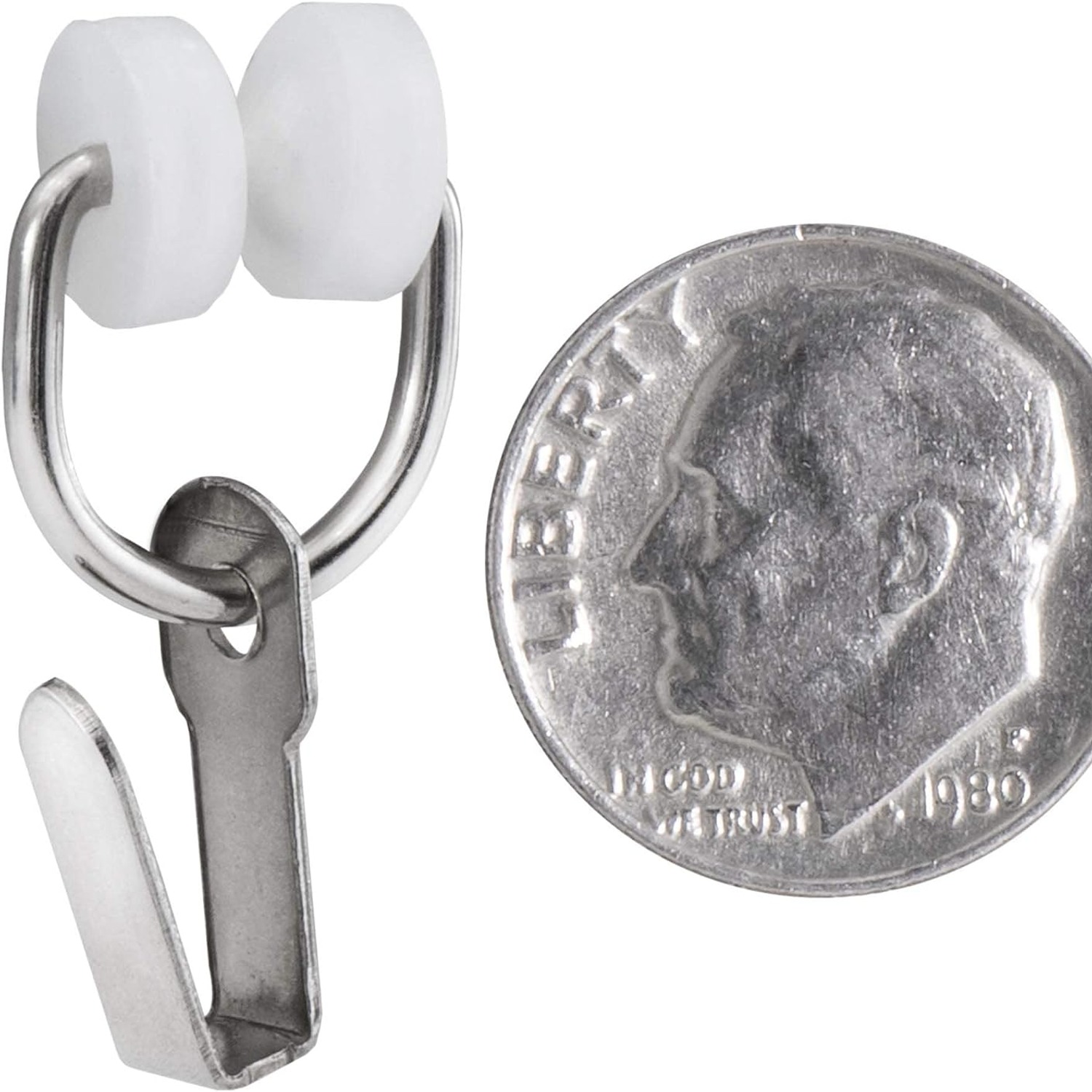 RV Curtain Carrier Hooks with Nylon Wheels for I-Beam Track