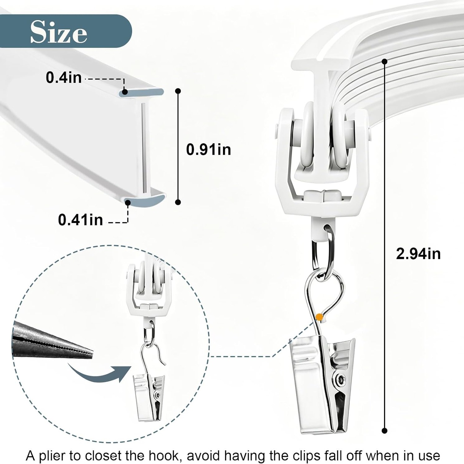 KOLAKO 12ft Flexible Bendable Curtain Track: image 3