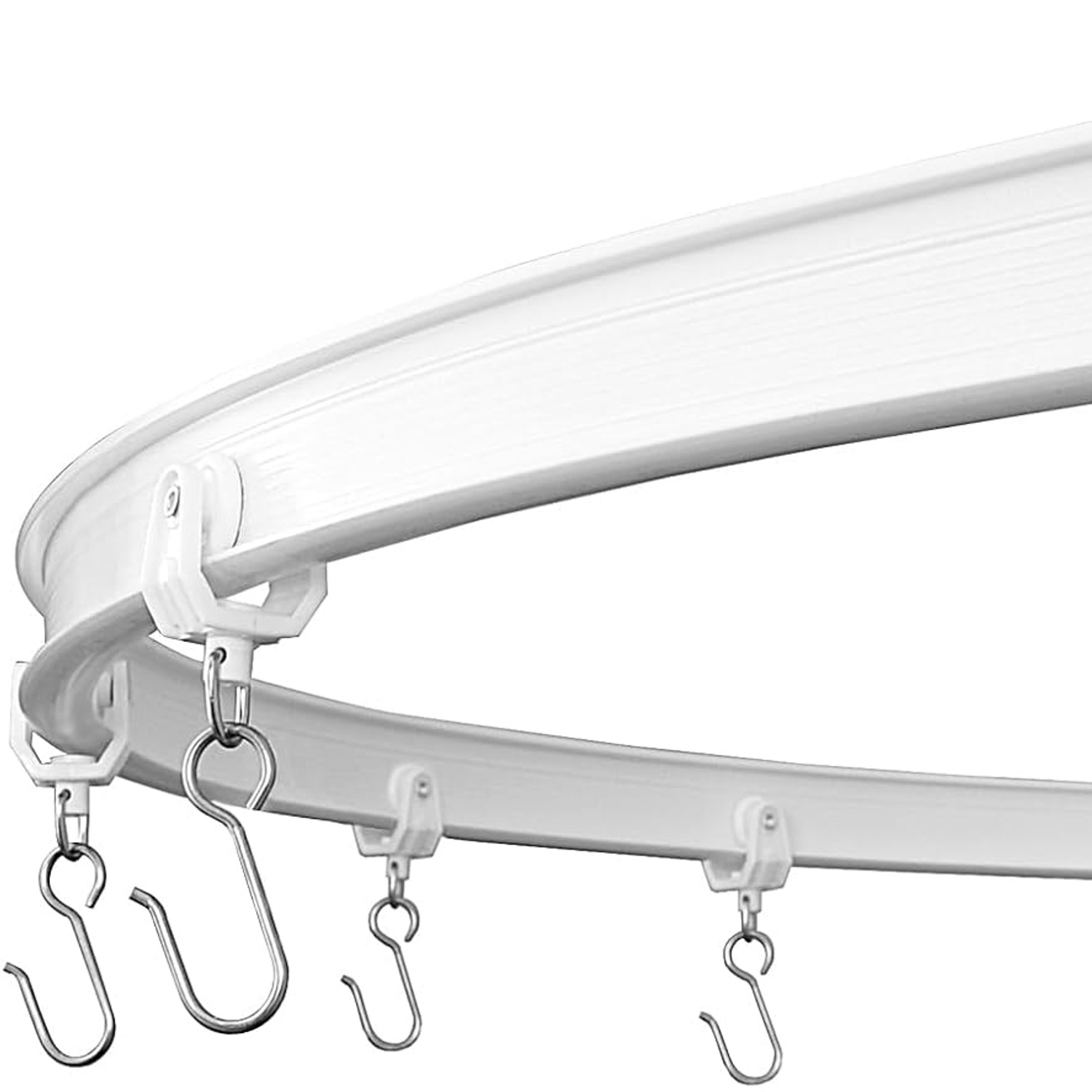 KXLife 20ft Flexible Ceiling Curtain Track Kit