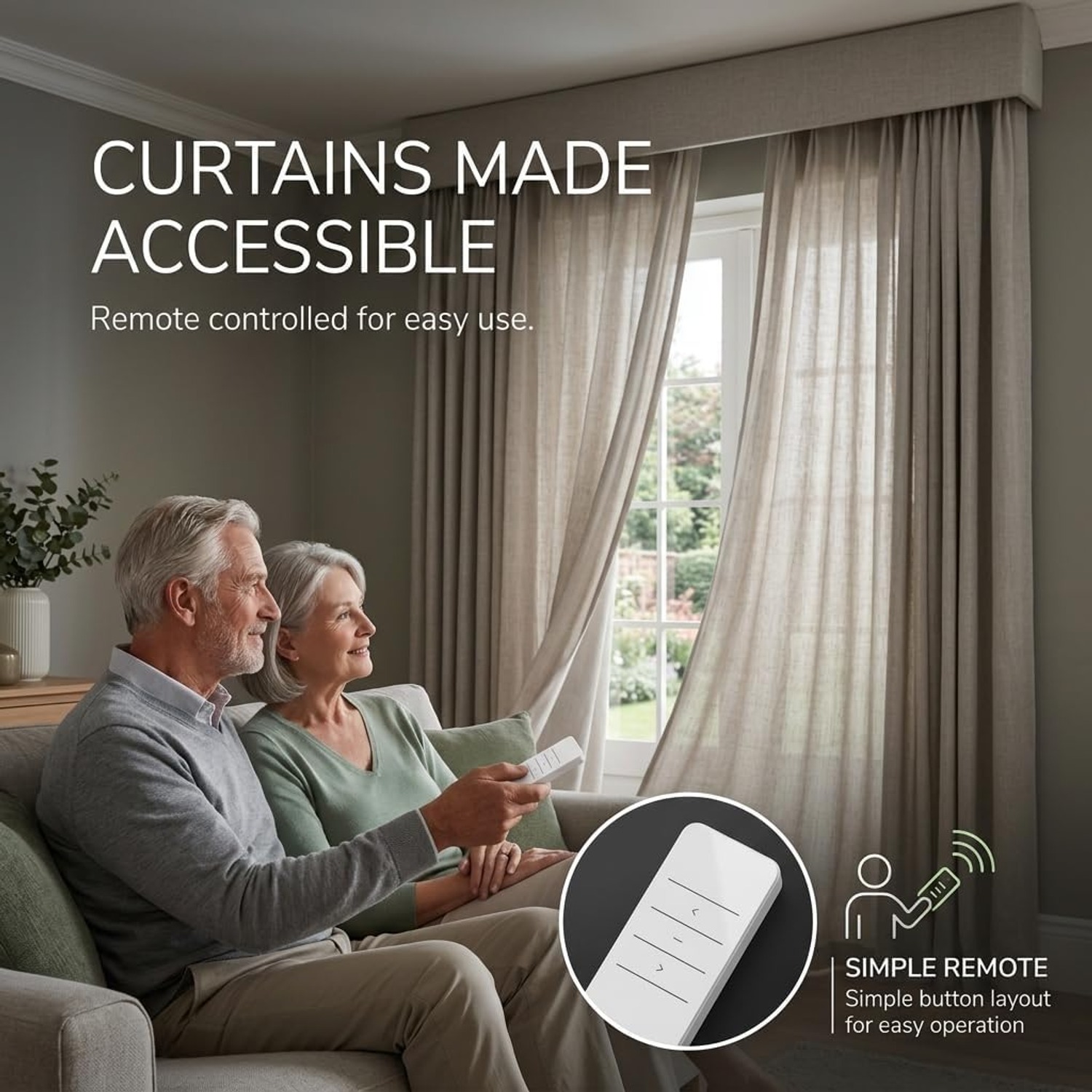 Quoya QL600 Motorized Smart Curtain Track with Remote: image 4