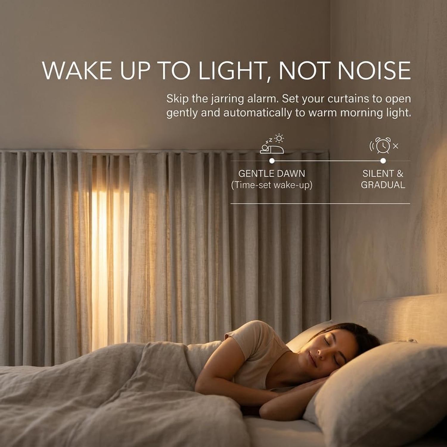 Quoya QL600 Motorized Smart Curtain Track with Remote: image 6