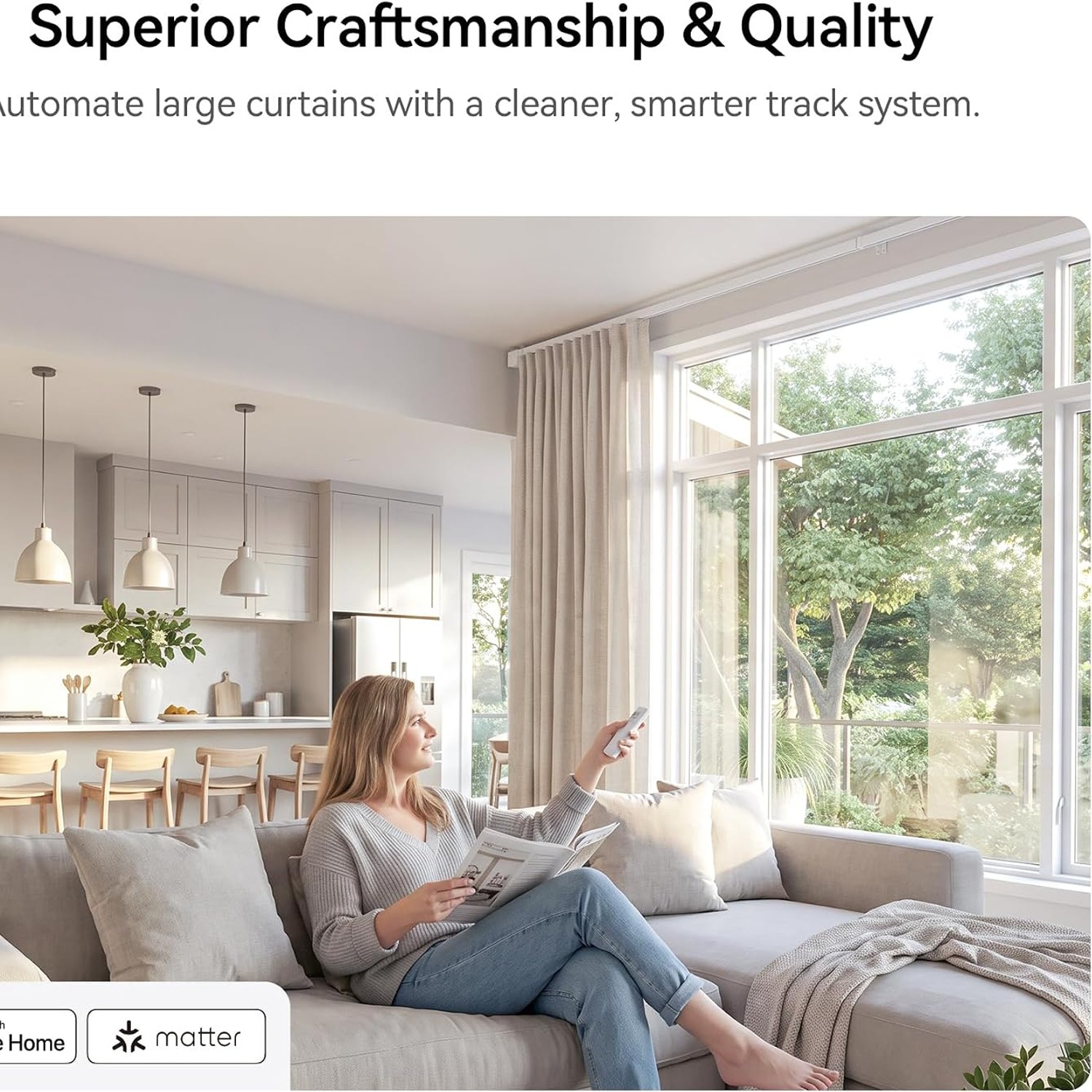Remac M1 Smart Electric Curtain Track: image 5