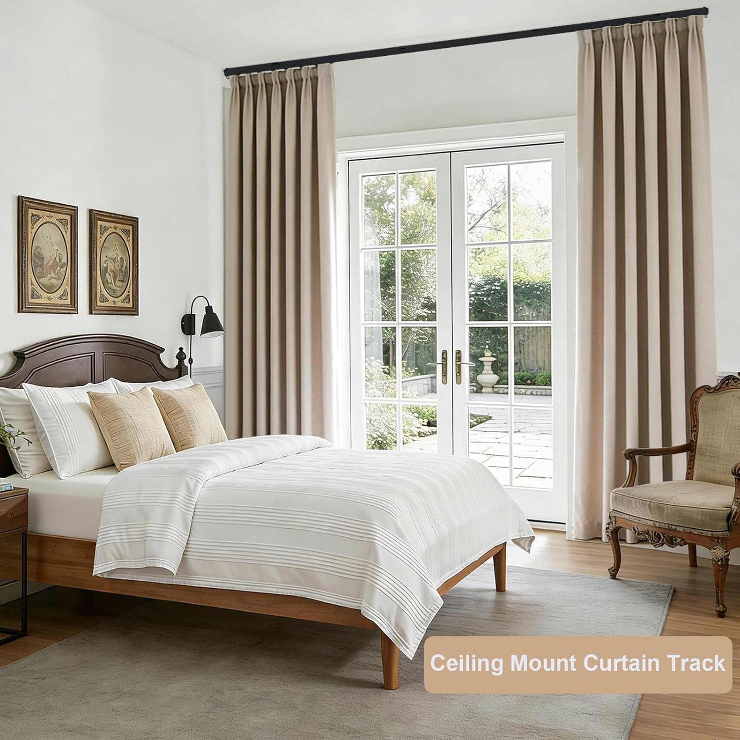 Heavy Duty Room Divider Curtain Track System: image 7