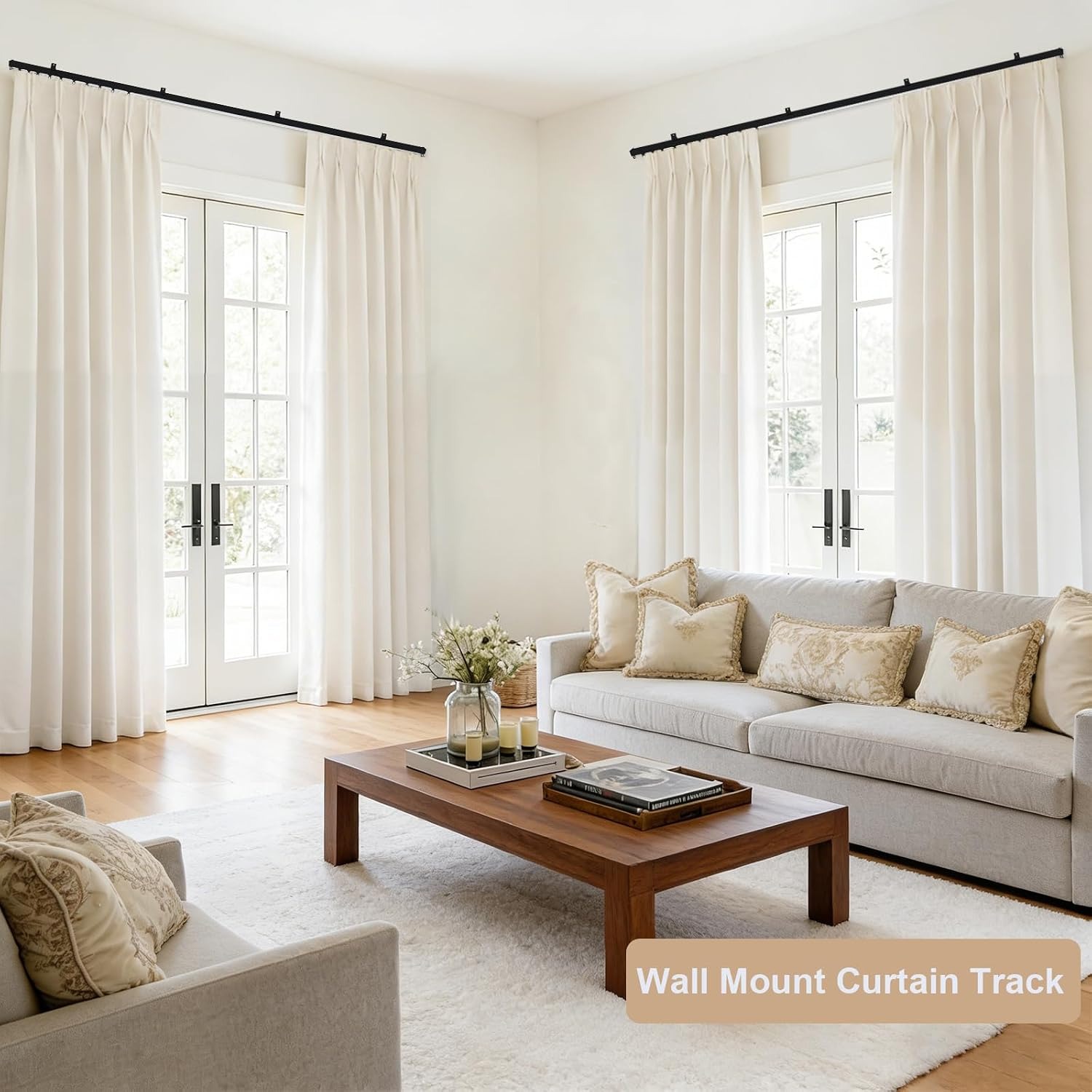 Heavy Duty Room Divider Curtain Track System: image 8