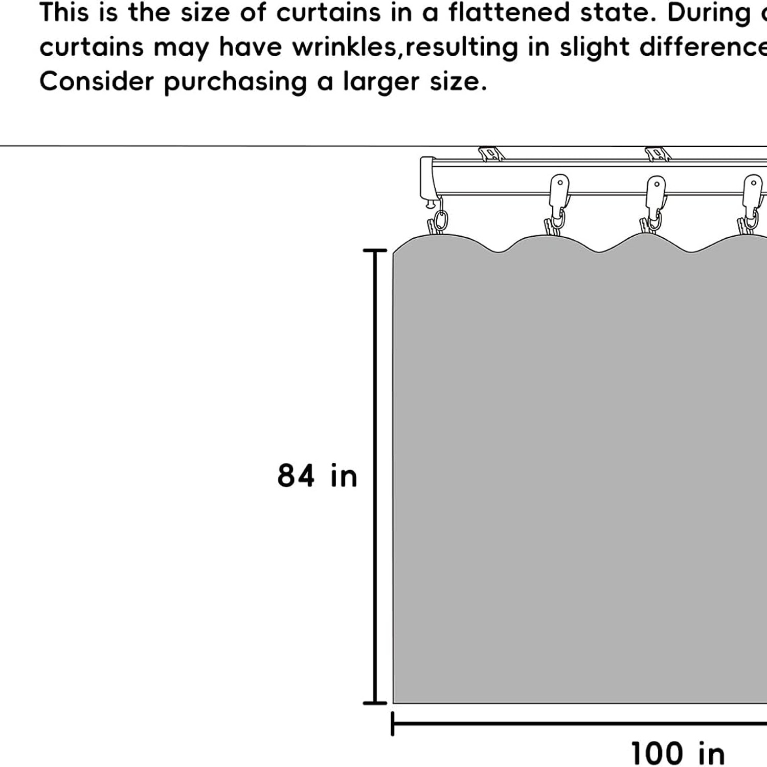 Blackout Room Divider Curtain and Flexible Ceiling Track Set: image 7